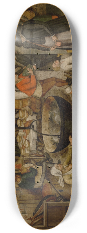 Pieter Brueghel The Younger - Visit to the Peasants 8.25 inch art skate deck