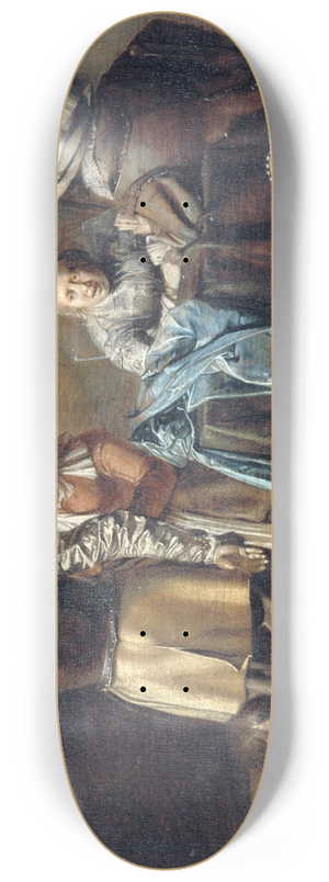 Pieter Codde - Guard House interior 8.25 inch art skate deck