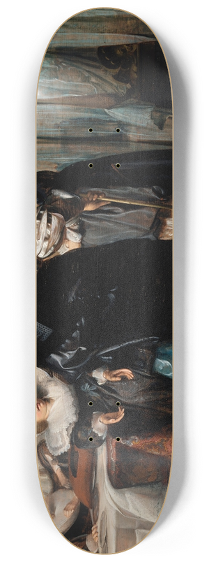Pieter Codde - Interior with Figures 8.25 inch art skate deck