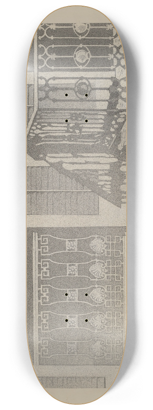 Arelia Arbo - Cast Iron Balcony Rail 8.25 inch art skate deck