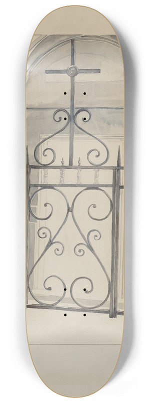 Arelia Arbo - Iron Gate and Fence 8.25 inch art skate deck