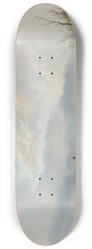 Pieter Gerardus van Os - Breaking the Ice on the Karnemelksloot, Naarden, January 1814 8.25 inch art skate deck