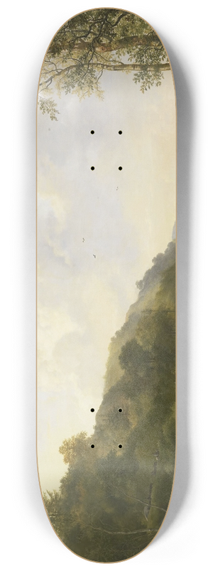 Pieter Gerardus van Os - Landscape with Herdsmen and Cattle 8.25 inch art skate deck