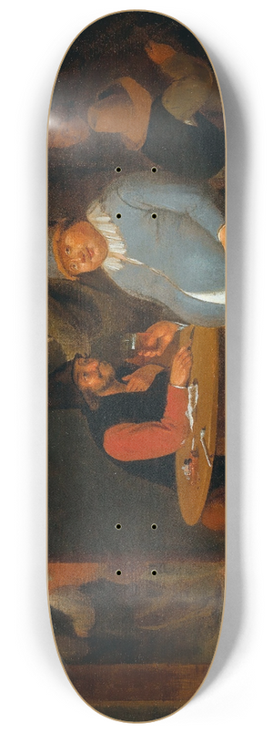 Pieter Harmensz. Verelst - A Tavern Interior With Peasants 8.25 inch art skate deck