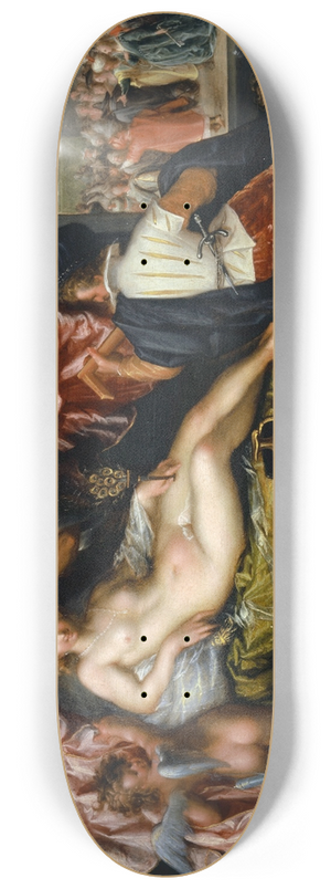 Pieter Isaacsz. - Allegory of Vanity 8.25 inch art skate deck Pieter Isaacsz. - Allegory of Vanity 8.25 inch art skate deck