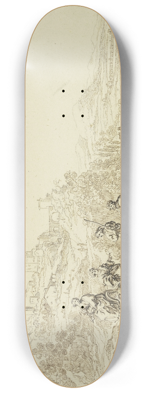 Pieter Moninckx - Landschaft mit Hirten und der Flucht nach gypten 8.25 inch art skate deck