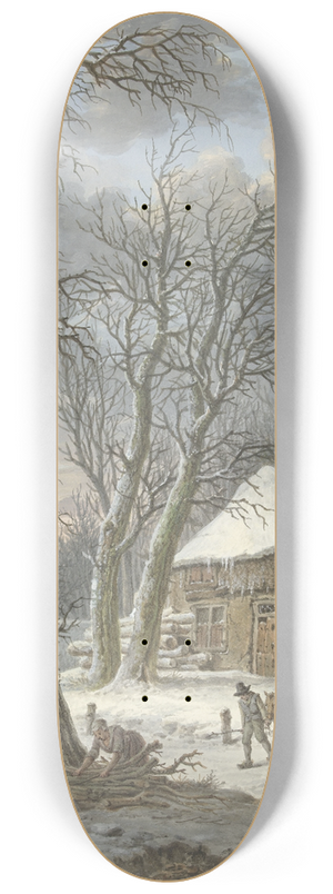 Pieter Pietersz. Barbiers - Winterlandschap 8.25 inch art skate deck