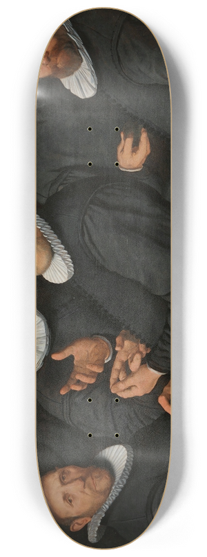 Pieter Pietersz. - Six Wardens of the Drapers Guild 8.25 inch art skate deck