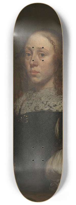Pieter van Anraedt - Portrait of a Woman 8.25 inch art skate deck