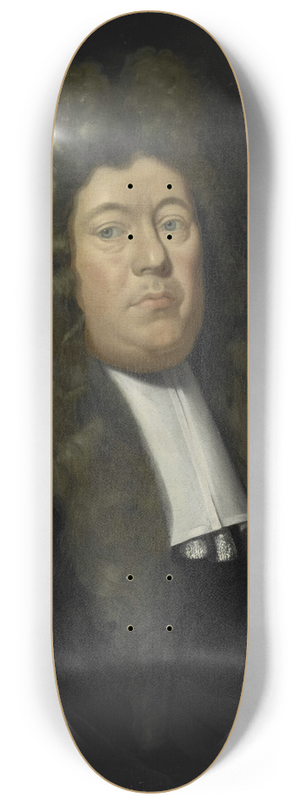 Pieter Van Der Werff - Portrait of Adriaen Paets, Director of the Rotterdam Chamber of the Dutch East India Company, elected 1668 8.25 inch art skate deck