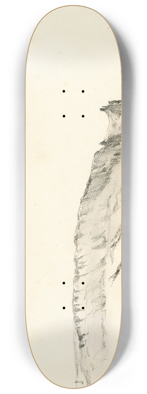 Pieter van Loon - De rotskust bij Boulogne 8.25 inch art skate deck