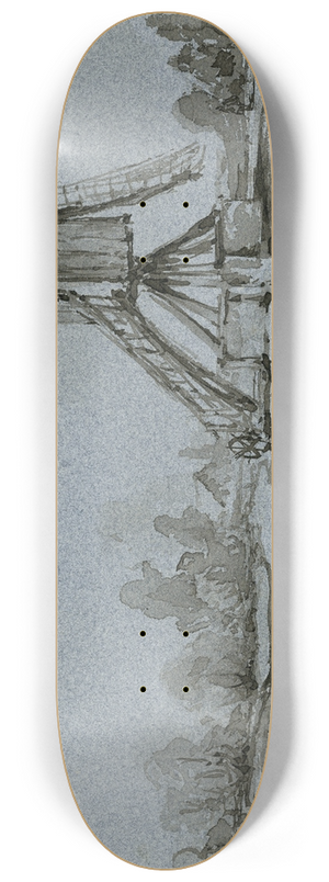 Pieter van Loon - Een standerdmolen 8.25 inch art skate deck