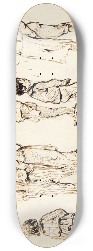Pieter van Loon - Karik., vragend en snoepend kind, twee vrijers 8.25 inch art skate deck Pieter van Loon - Karik., vragend en snoepend kind, twee vrijers 8.25 inch art skate deck