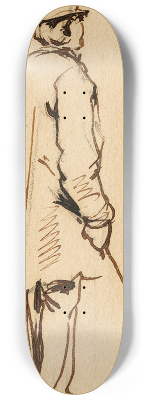 Pieter van Loon - Staande hengelaar 8.25 inch art skate deck Pieter van Loon - Staande hengelaar 8.25 inch art skate deck