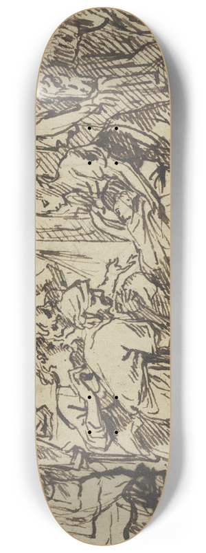 Pieter Van Mol - Adoration of the shepherds 8.25 inch art skate deck Pieter Van Mol - Adoration of the shepherds 8.25 inch art skate deck