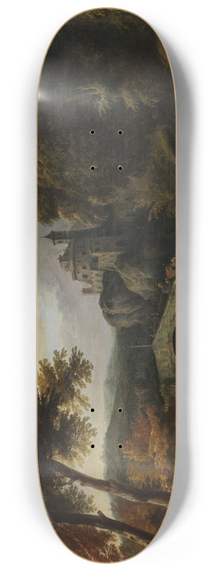 Pieter Verdussen - Landschap met brug 8.25 inch art skate deck Pieter Verdussen - Landschap met brug 8.25 inch art skate deck