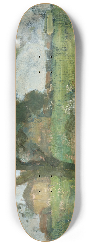 Piet Mondrian - Farm Setting With Foreground Tree And Irrigation Ditch 8.25 inch art skate deck