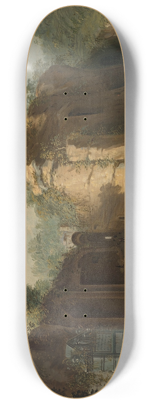 Pietro Antoniani - The Grotto of Pozzuoli, Naples 8.25 inch art skate deck