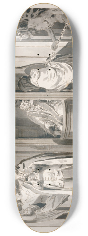 Pietro Antonio Novelli - Confession or Penance from The SevenSacraments 8.25 inch art skate deck