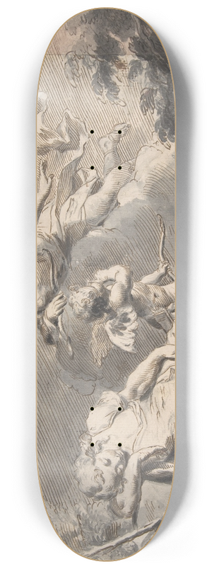 Pietro Antonio Novelli - Diana Visiting the Sleeping Endymion 8.25 inch art skate deck