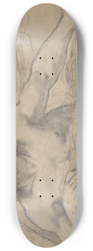 Pietro da Cortona - A Wind God 8.25 inch art skate deck