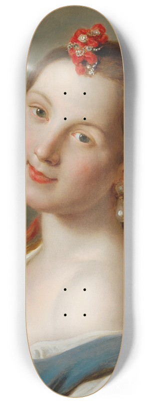 Pietro Rotari - Portrait Of A Young Woman 8.25 inch art skate deck