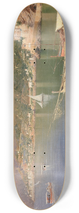 Pietro Scoppetta - Fixing the nets, Maiori 8.25 inch art skate deck