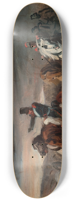 Piotr Michaowski - Attack of French Artillery 8.25 inch art skate deck