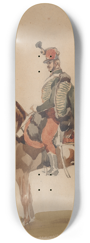 Piotr Michaowski - Austrian Hussar on a bay horse 8.25 inch art skate deck Piotr Michaowski - Austrian Hussar on a bay horse 8.25 inch art skate deck