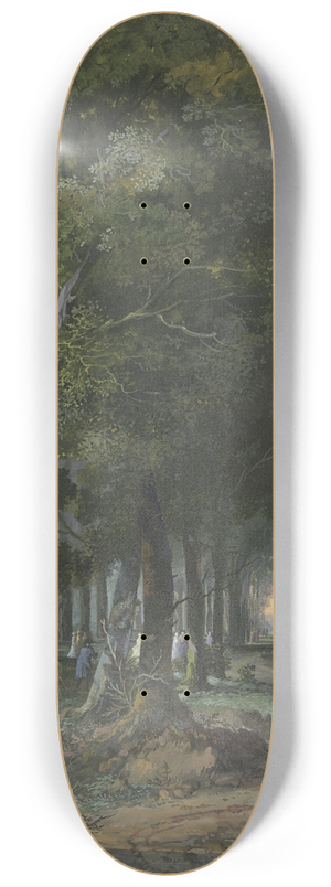 Arie Lamme - Spaziergnger im Haager Wald 8.25 inch art skate deck