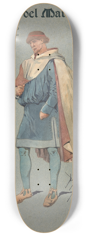 Pipein Gamba - Anziano (coro) 8.25 inch art skate deck