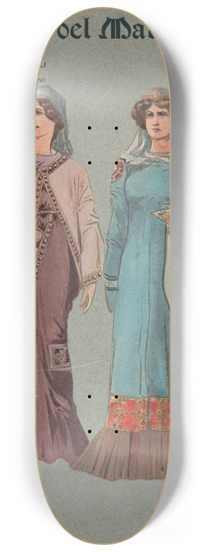 Pipein Gamba - Donne del popolo (coro) 8.25 inch art skate deck