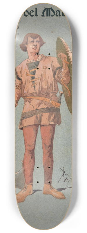 Pipein Gamba - Soldato (comparse) 8.25 inch art skate deck