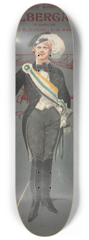 Pipein Gamba - Studenti (atto III) 8.25 inch art skate deck