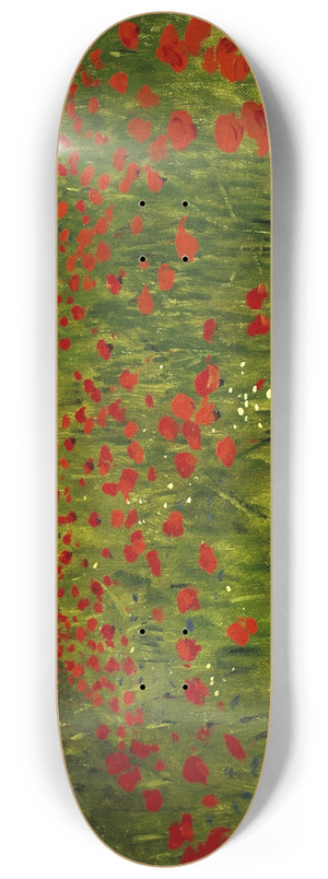 Pl Szinyei Merse - Meadow with Poppies 8.25 inch art skate deck
