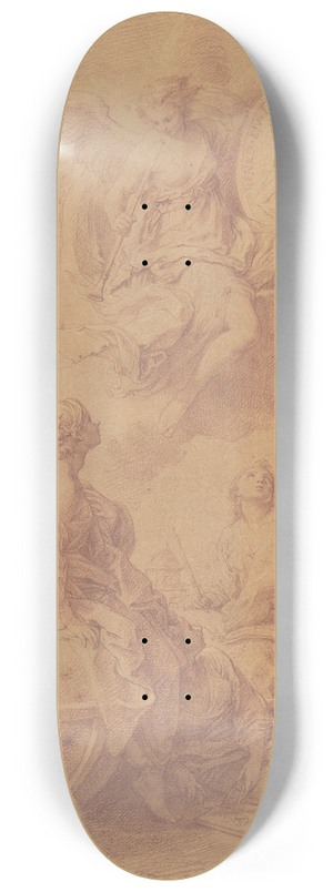 Pompeo Batoni - Allegory in Honor of Pope Benedict XIV 8.25 inch art skate deck Pompeo Batoni - Allegory in Honor of Pope Benedict XIV 8.25 inch art skate deck