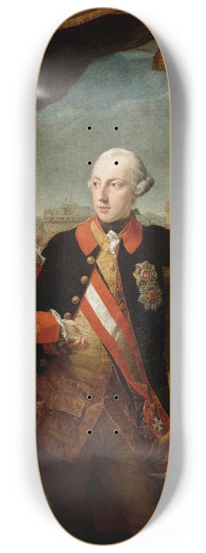 Pompeo Batoni - Emperor Joseph II With Grand Duke Pietro Leopoldo Of Tuscany 8.25 inch art skate deck Pompeo Batoni - Emperor Joseph II With Grand Duke Pietro Leopoldo Of Tuscany 8.25 inch art skate deck