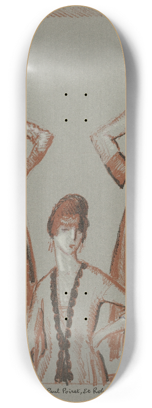 Porter Woodruff - Robe daprs-midi et costume tailleur, de Paul Poiret, et robe daprs-midi, de Jeanne Lanvin 8.25 inch art skate deck Porter Woodruff - Robe daprs-midi et costume tailleur, de Paul Poiret, et robe daprs-midi, de Jeanne Lanvin 8.25 inch art skate deck