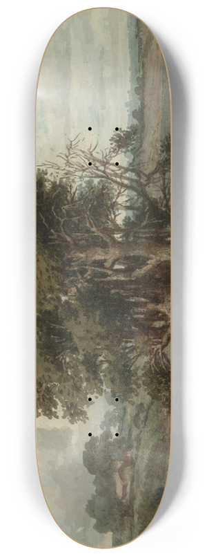 Prilidiano Pueyrredn - Paisaje de la costa (San Isidro) 8.25 inch art skate deck