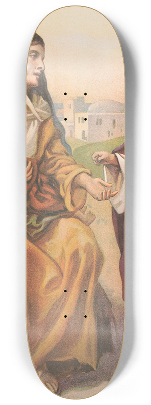 Providence Lith. Co - The tongue and the temper 8.25 inch art skate deck