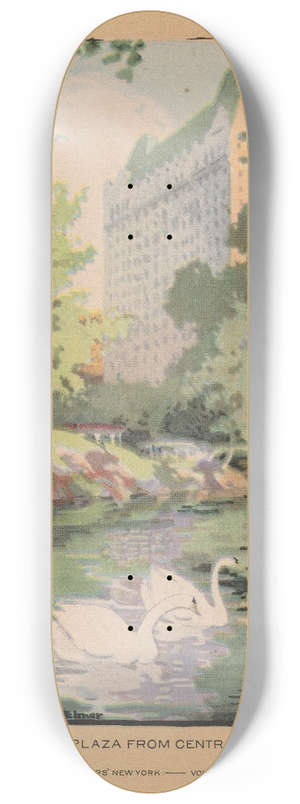 Rachael Robinson Elmer - Hotel Plaza from Central Park 8.25 inch art skate deck Rachael Robinson Elmer - Hotel Plaza from Central Park 8.25 inch art skate deck