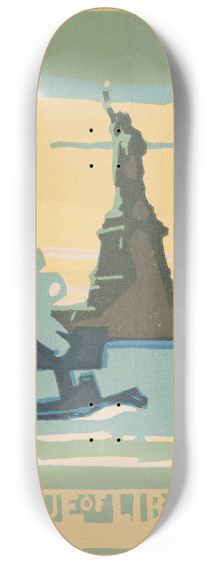 Rachael Robinson Elmer - Statue of Liberty 8.25 inch art skate deck Rachael Robinson Elmer - Statue of Liberty 8.25 inch art skate deck