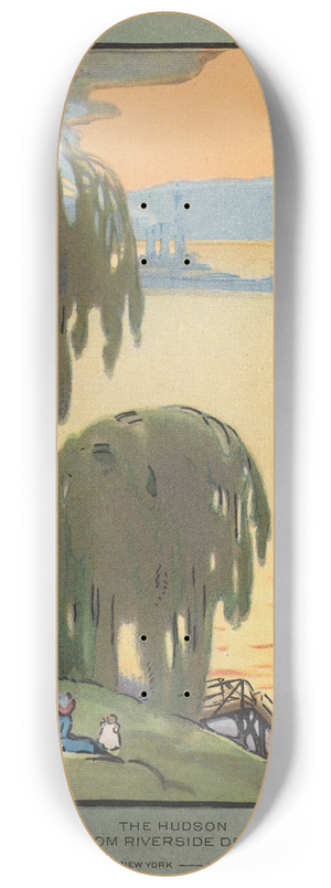 Rachael Robinson Elmer - The Hudson from Riverside Drive 8.25 inch art skate deck Rachael Robinson Elmer - The Hudson from Riverside Drive 8.25 inch art skate deck