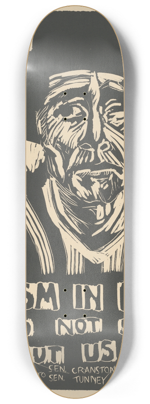 Rachael Romero - Fascism in Chile could not survive without US aid 8.25 inch art skate deck