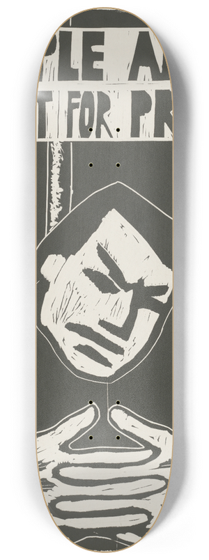 Rachael Romero - People arent meant for prisons 8.25 inch art skate deck