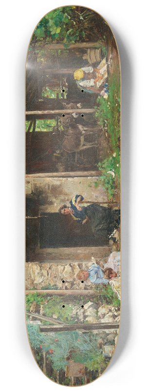 Raffaele Tafuri - An Inner Courtyard 8.25 inch art skate deck