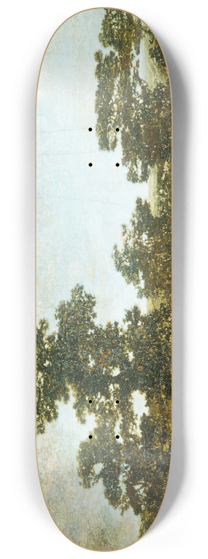 Ralph Albert Blakelock - An Indian Encampment 8.25 inch art skate deck