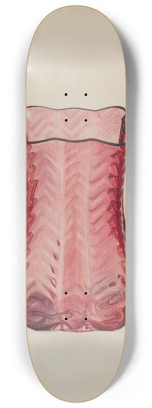 Ralph Atkinson - Ruby Vase 8.25 inch art skate deck