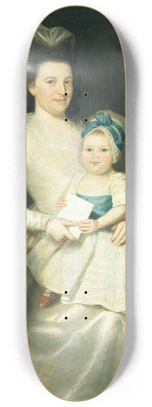 Ralph Earl - Lady Williams and Child 8.25 inch art skate deck