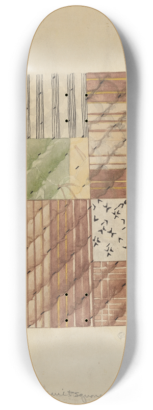 Ralph N. Morgan - Quilt Square 8.25 inch art skate deck